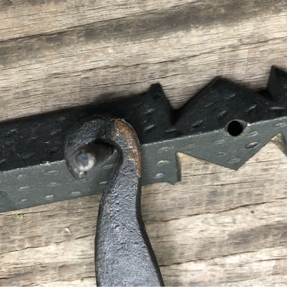 Cast Iron Cottagecore Black Iron Metal Spoons Fork Wall Decor Vintage - Picture 4 of 10